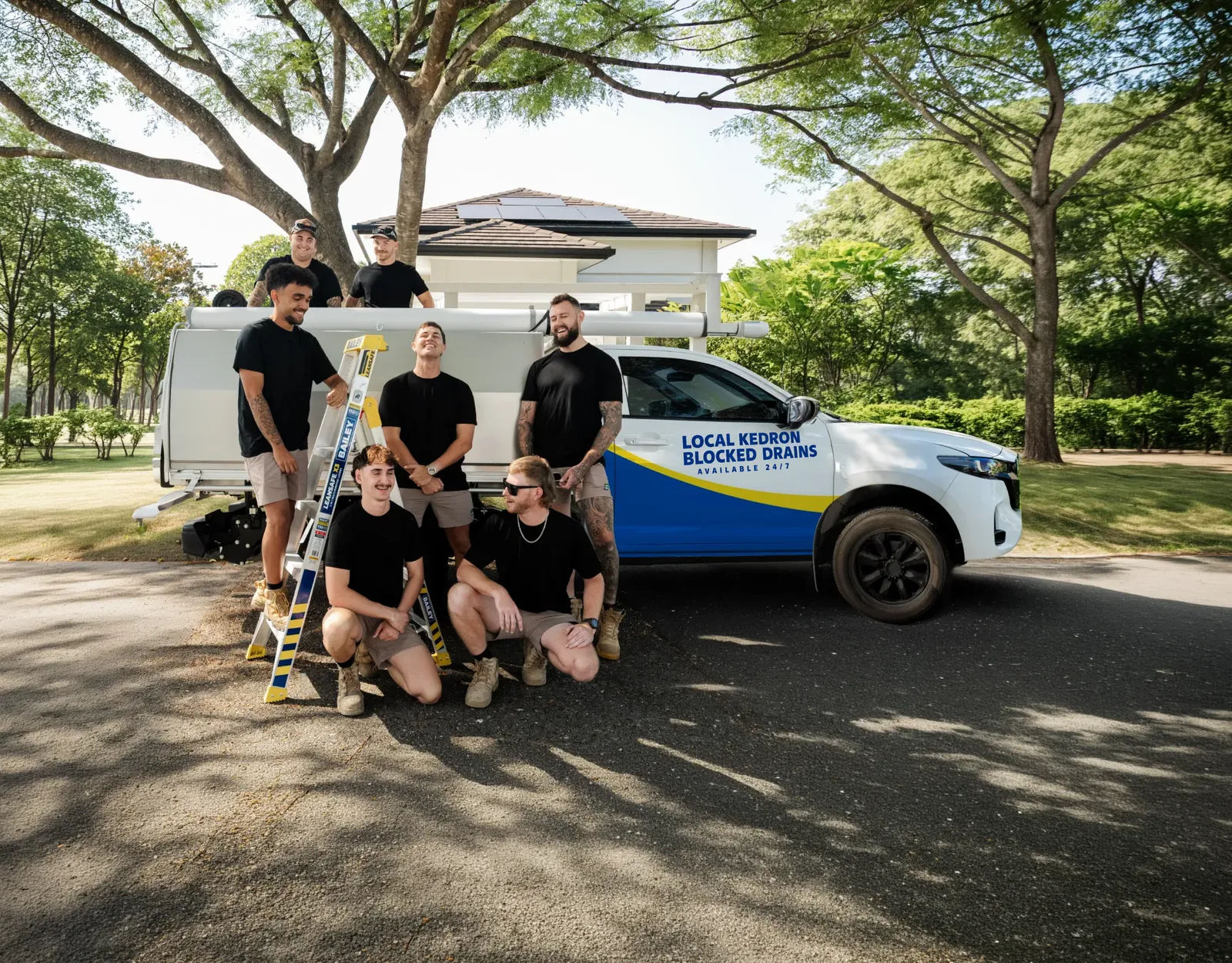 Local Kedron Blocked Drains team and ute
